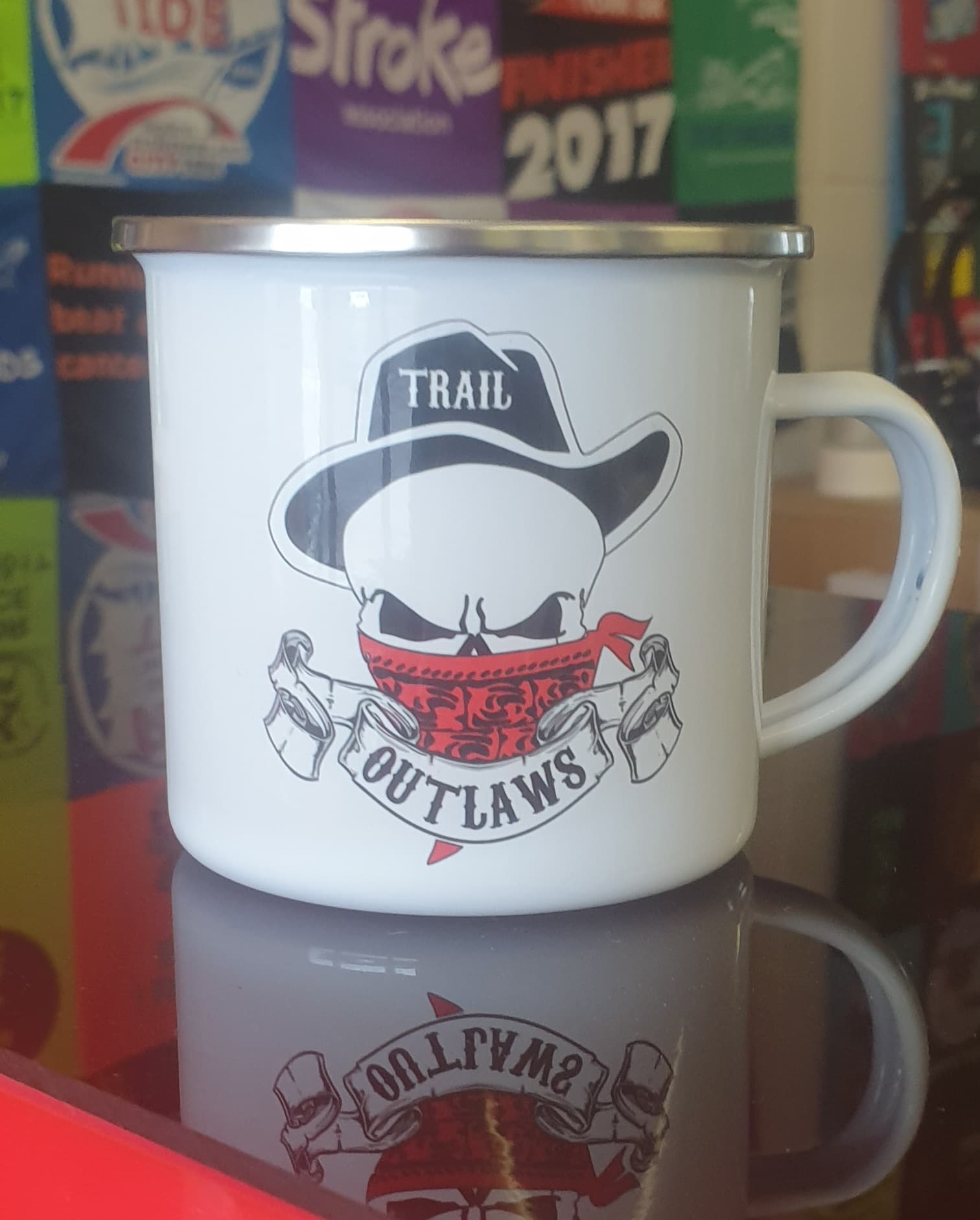 Trail Outlaws Enamel Cup